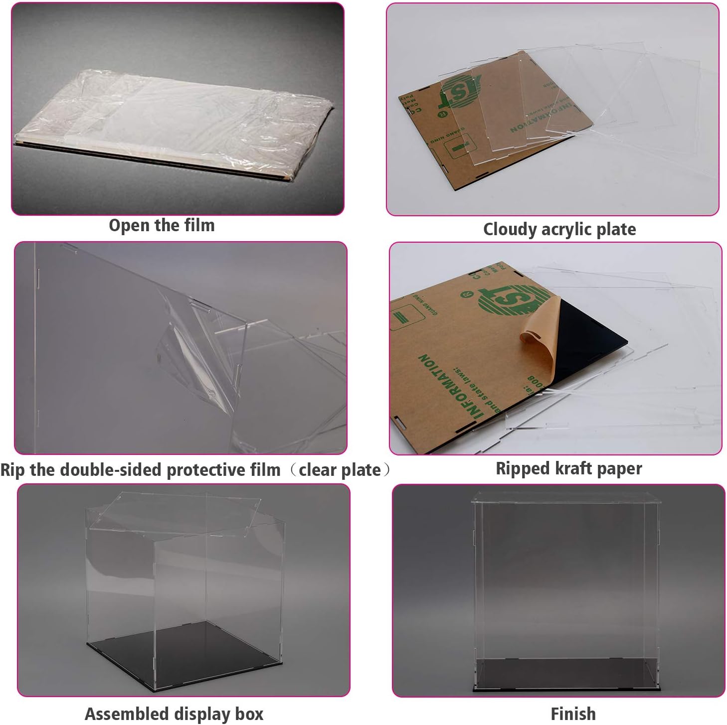 Wholesale OEM ODM Evron Display Case for Collectibles Assemble Clear Acrylic Box Alternative Glass Case for Display Action Figures Home Storage & Organizing Toys (16x13x14in; 40x33x35 cm) Factory & Supplier