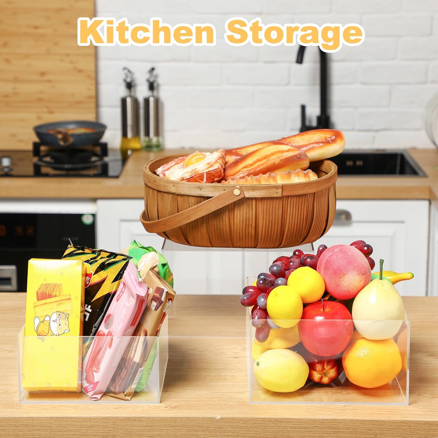 Private Label Geelin 8 Pack Acrylic Cube Risers Acrylic Boxes for Food Display Decorative Stands with Hollow Bottoms for Jewelry Food Buffet Risers Display Candy Table Decor, 8 Sizes(Clear) Wholesale Manufacturer