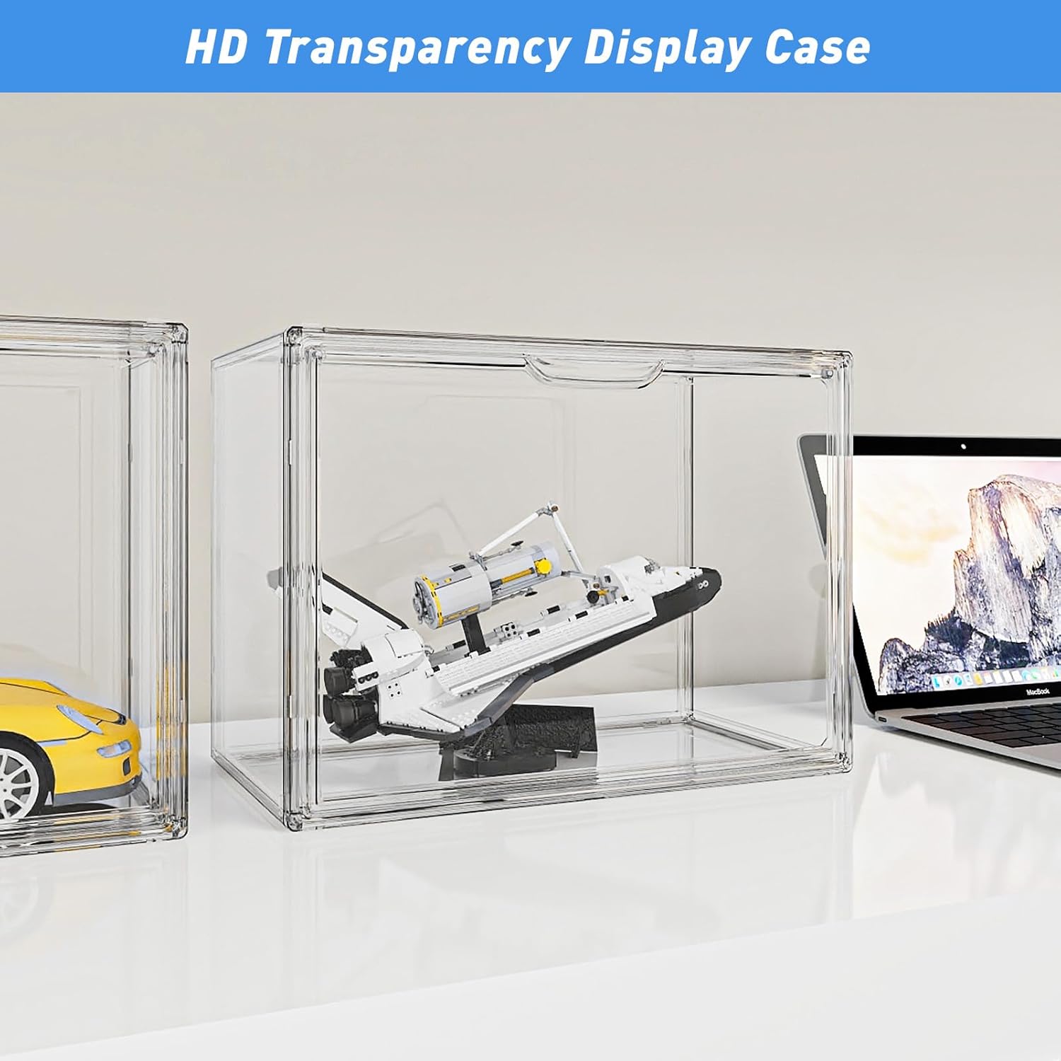 Wholesale OEM ODM KSacry 3PCS Acrylic Display Case, Display Cases for Collectibles, Purse Storage Organizer, Clear Acrylic Display Boxes with Lid for Handbags, Shoes, Collectibles, Cosmetic and Toys Factory & Supplier
