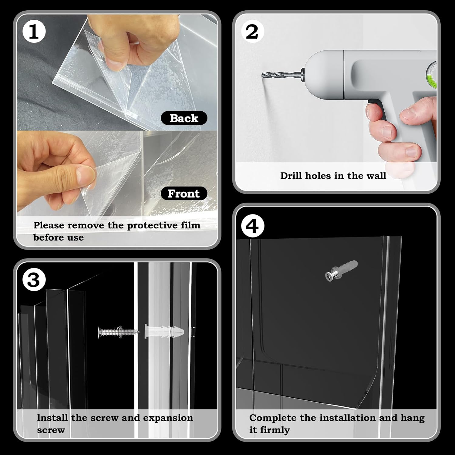 Wholesale Acrylic Brochure Pamphlet Holder, 3 Magazine Holders and 12 Pamphlet Holders, Clear Brochure Display Holder Wall Mount, Trifold Flyer Rack, Literature Storage Rack for Home, Offices, Waiting Room China Factory Bulk Supply