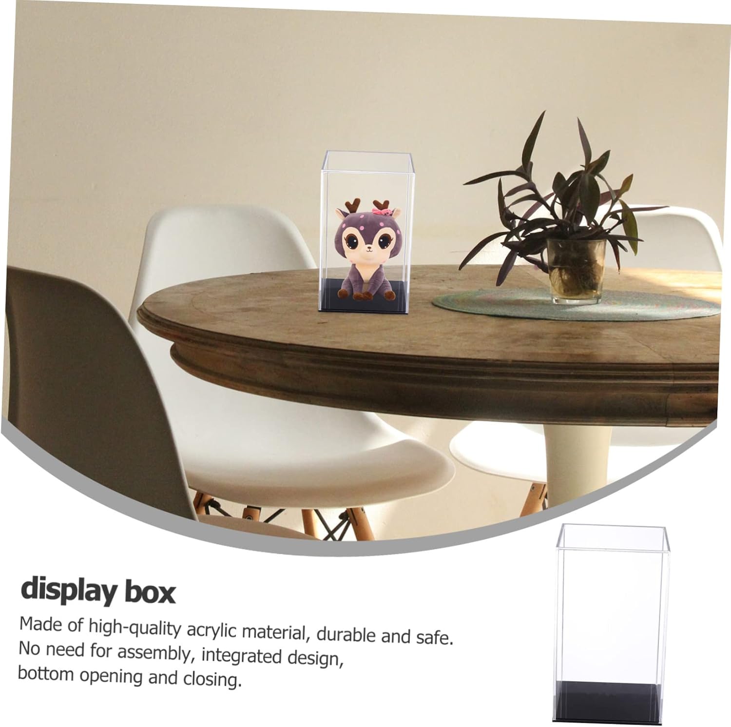 Wholesale OEM ODM 1pc Transparent Acrylic Display Case for Collectibles Vertical Model Storage Box Sturdy Design for DIY Micro Landscapes Art Display Factory & Supplier