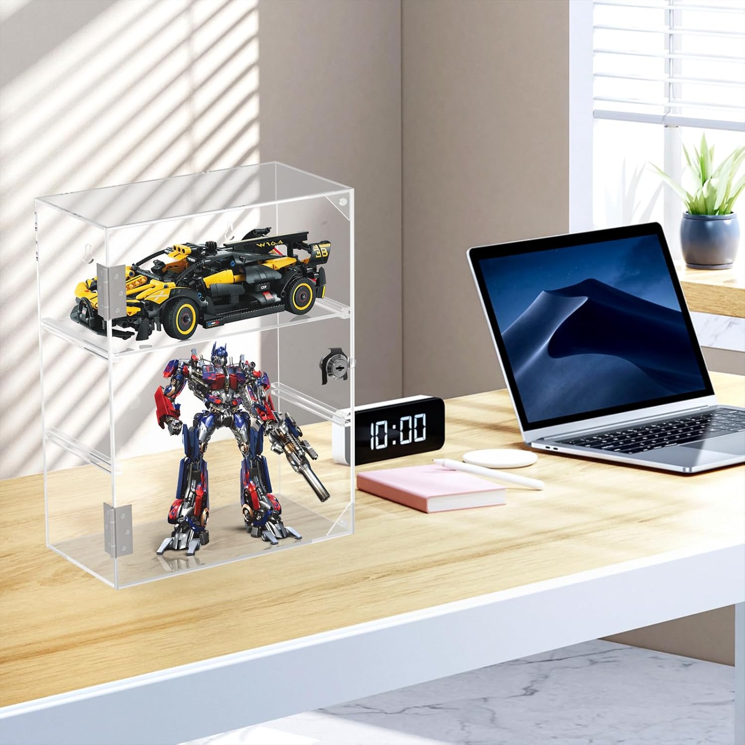 Wholesale OEM ODM Acrylic Display Case with Lock Key Removable 3 Tier Clear Countertop Display Cases with Shelves Locking Showcase Retail Display Cabinet for Collectibles Figures Safe Storage(11.8x5.9x15.7inch) Factory & Supplier