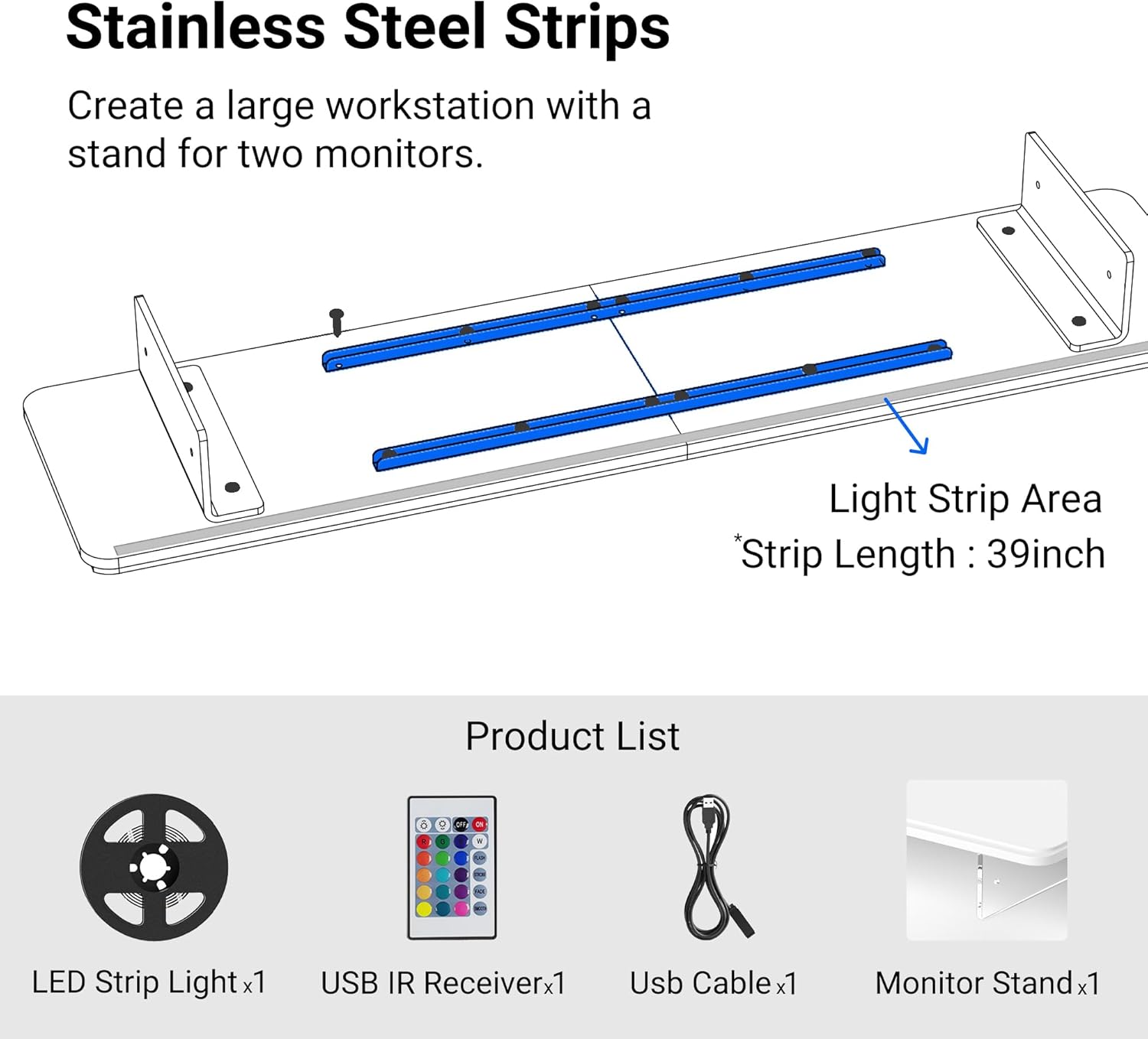 Private Label Monitor Stand Riser,31.5-Inch LED Light Wood Computer Monitor Stand with Adjustable Acrylic Legs,Desk Accessories Desktop Organizer Stand for Computer,Laptop,Printer,PC TV Screen Riser，White OEM Wholesale Manufacturer