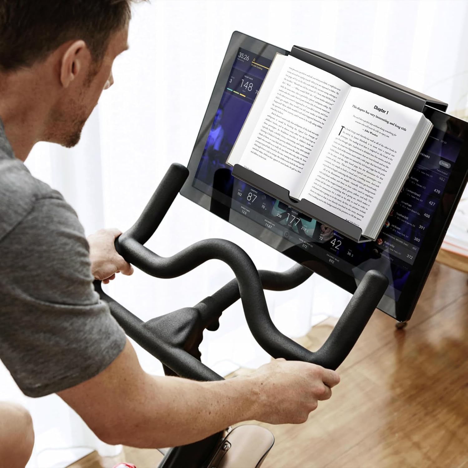 Private Label Treadmill Tablet Holder, Exercise Bike Reading Stand, Acrylic Book Holder, Clear Acrylic Stand for Tablet, Magazines and Books, Black（8.5 x 9.5 x 3.3 Inches） OEM Wholesale Manufacturer