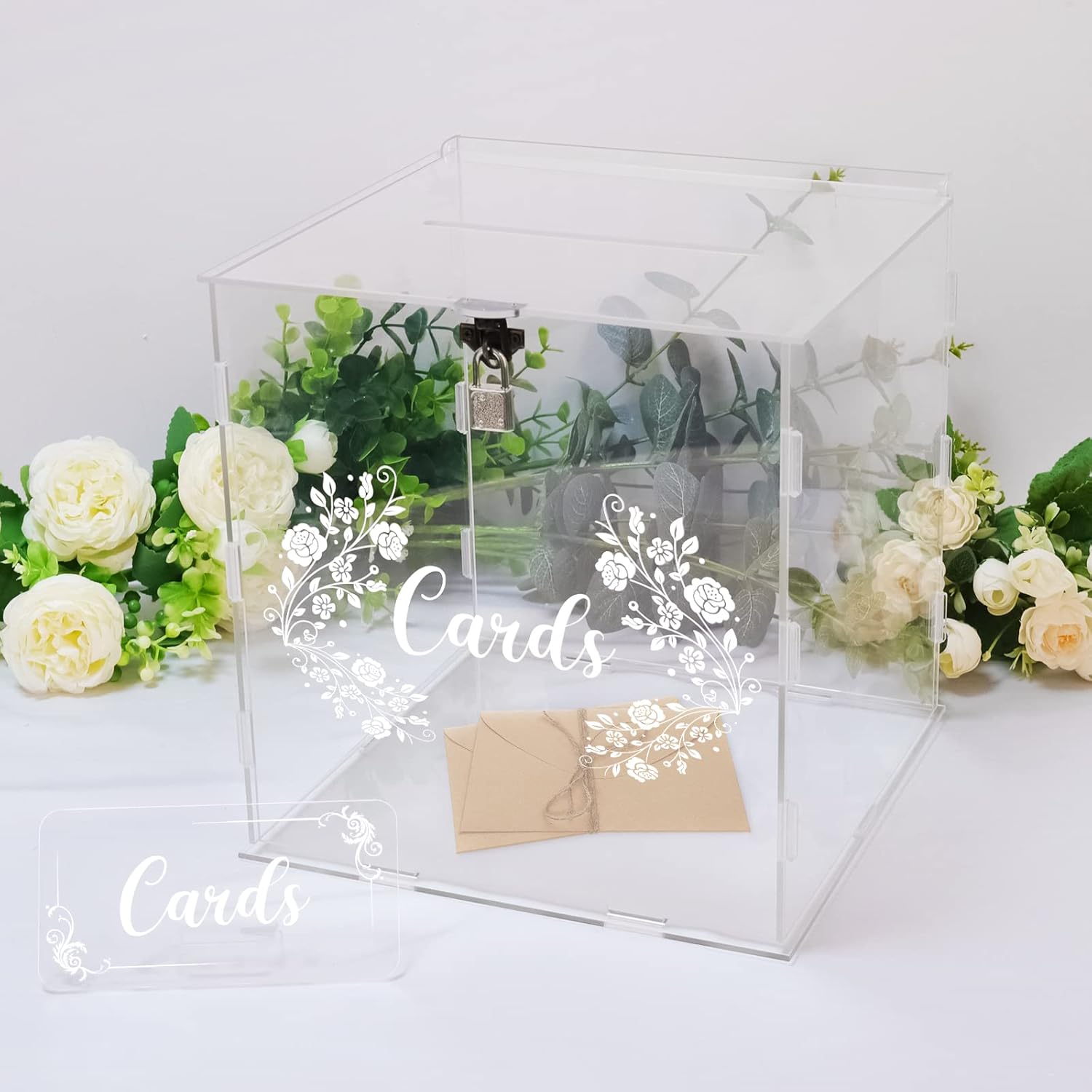 ODM Acrylic Card Box with Lock Gift, Money Holder for Wedding Reception, Anniversary, Birthday & Graduation Decorations (Clear) Custom Mold Development