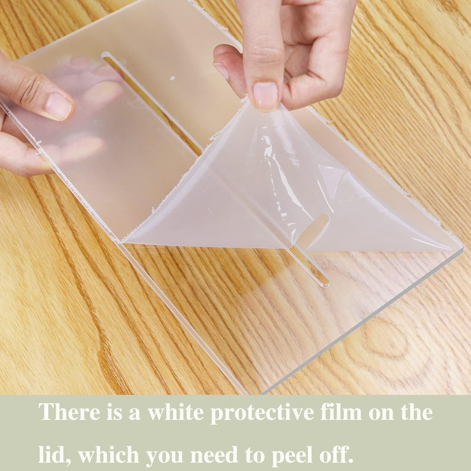 Private Label Large Clear Acrylic Wedding Card Box with Slot and Pen, 10x10x5 inch Wedding Receptions Wishing Well Money Box, DIY Card Box for Party, Graduation, Bridal Shower, Birthday (Clear) Wholesale Manufacturer