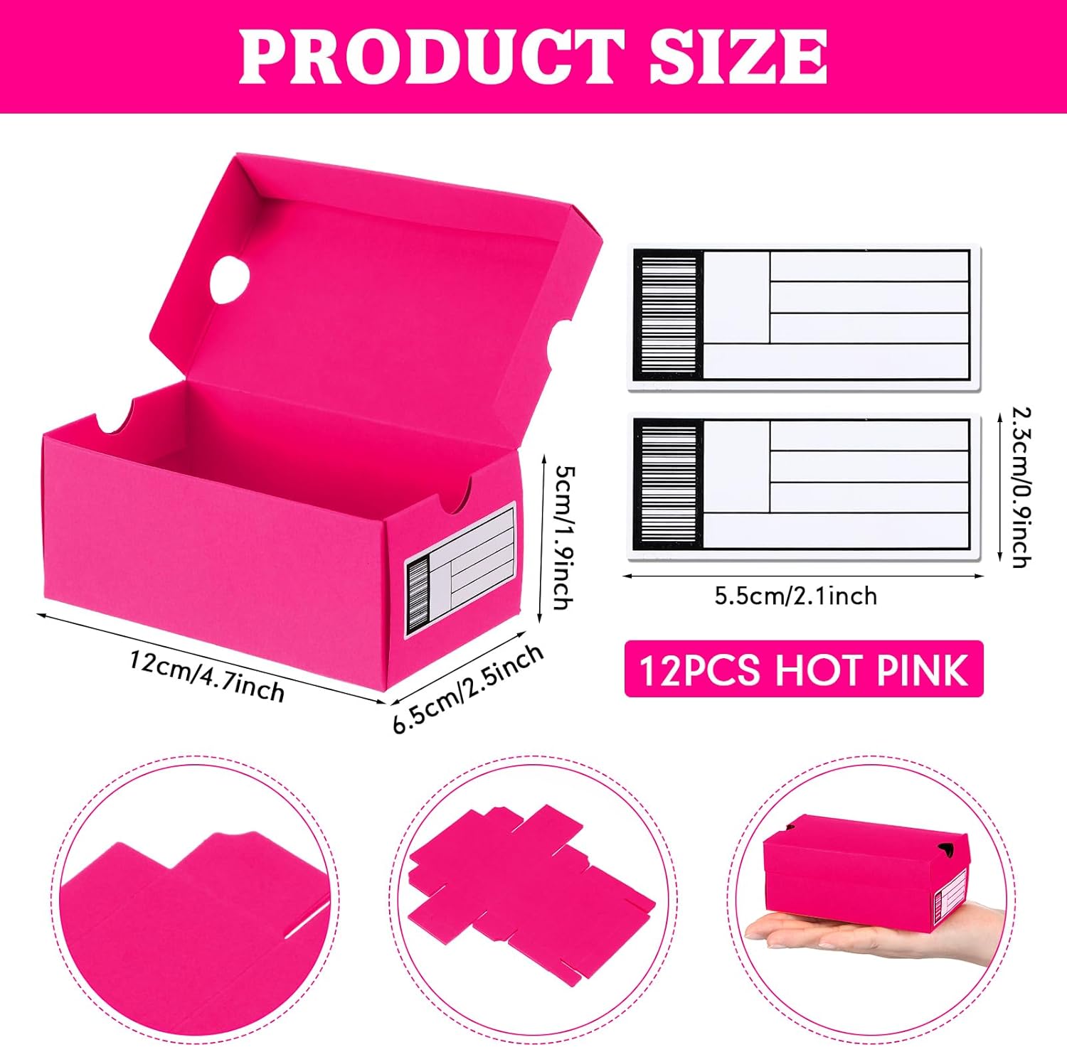 ODM 12 Sets Mini Sneaker Boxes for Party Favors Mini Shoe Gifts Boxes 4.7 x 2.5 x 2 Inch Sports Small Gift Case with Editable Label for Candies Cookies Snackss Custom Mold Development