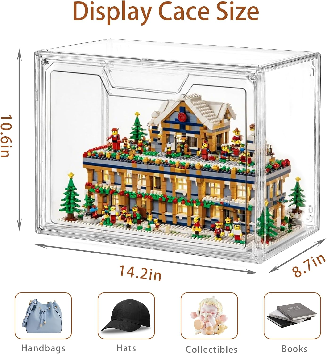 Private Label Stackable Storage Bins,Clear Acrylic Display Case, Acrylic Boxes with Lids, Stackable Storage for Handbags & Purse, Magnetic Lid Storage Bins for Home Organization-1 Pack Custom Mold Development