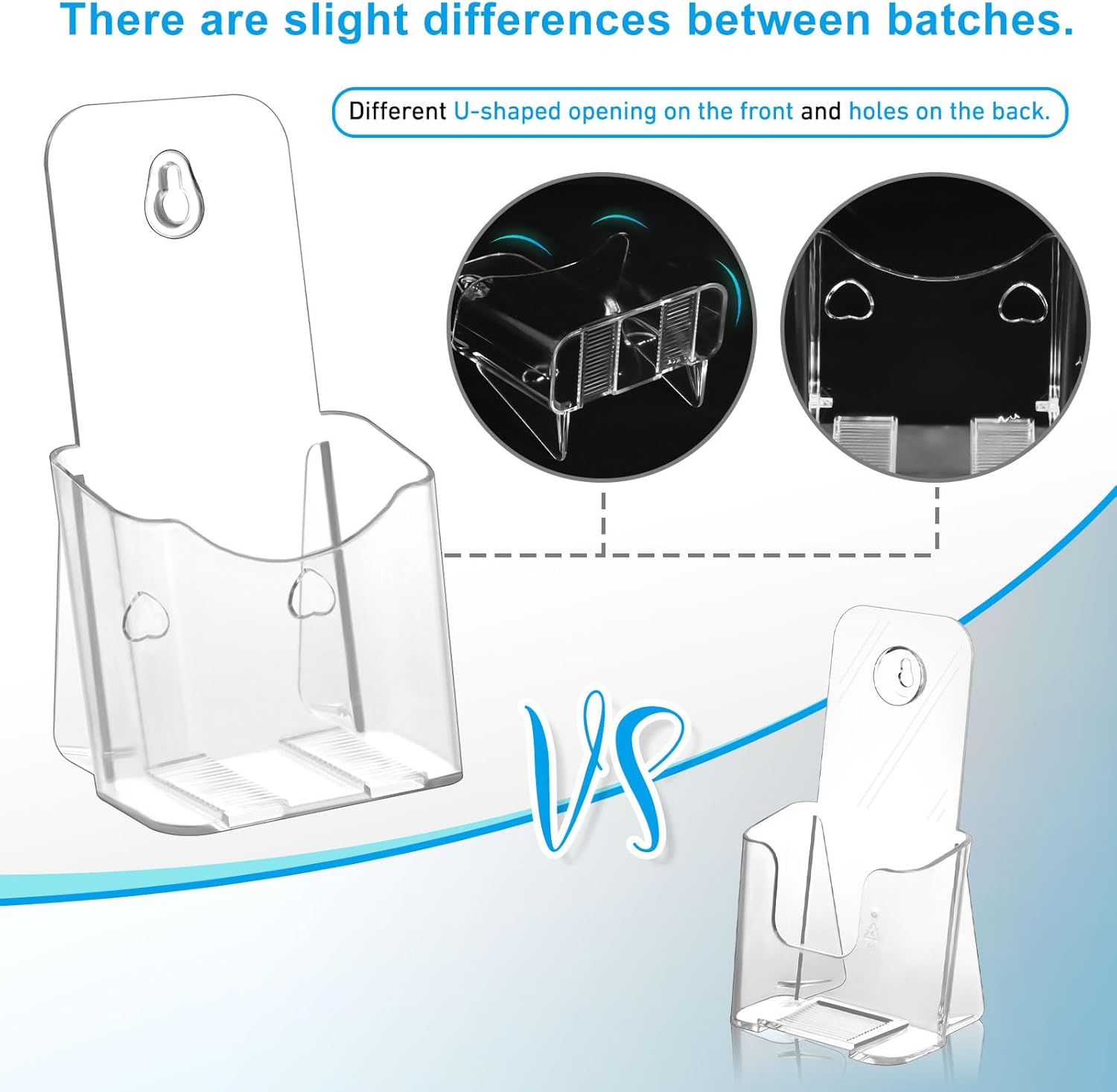 Wholesale Acrylic Brochure Holder 4x9 Inches Slant Back Design, Clear Display Stand, Plastic Table Stand Sign Holder,Pamphlet Holder Flyer Holder, Acrylic Display Stand, Acrylic Table Signs Plastic Paper Holder for Office, Home, Store, 2 Pack China Factory Bulk Supply