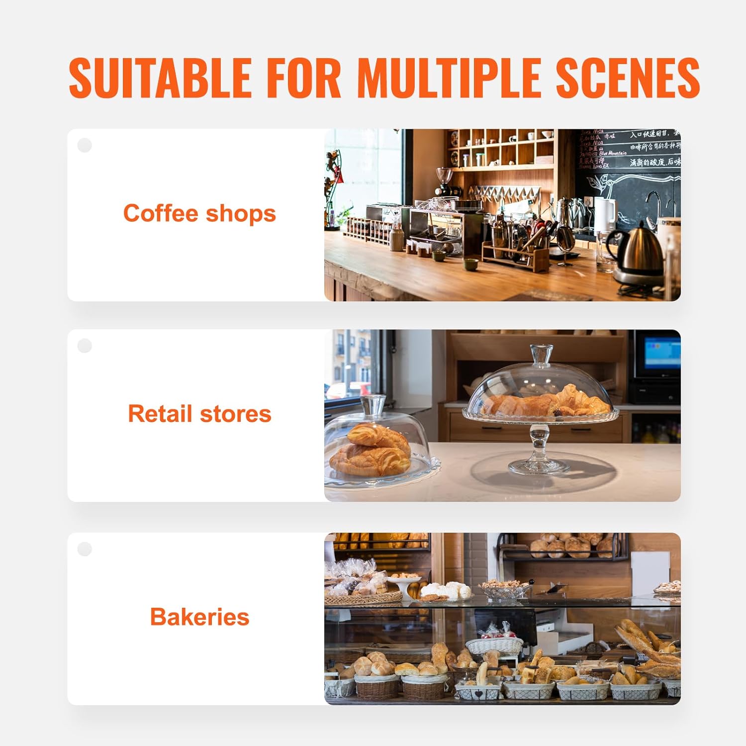 Wholesale OEM ODM VEVOR Pastry Display Case, 2-Tier Commercial Countertop Bakery Display Case, Acrylic Display Box with Rear Door Access & Removable Shelves, Keep Fresh for Donut Bagels Cake Cookie, 20.7"x13.2"x11.9" Factory & Supplier
