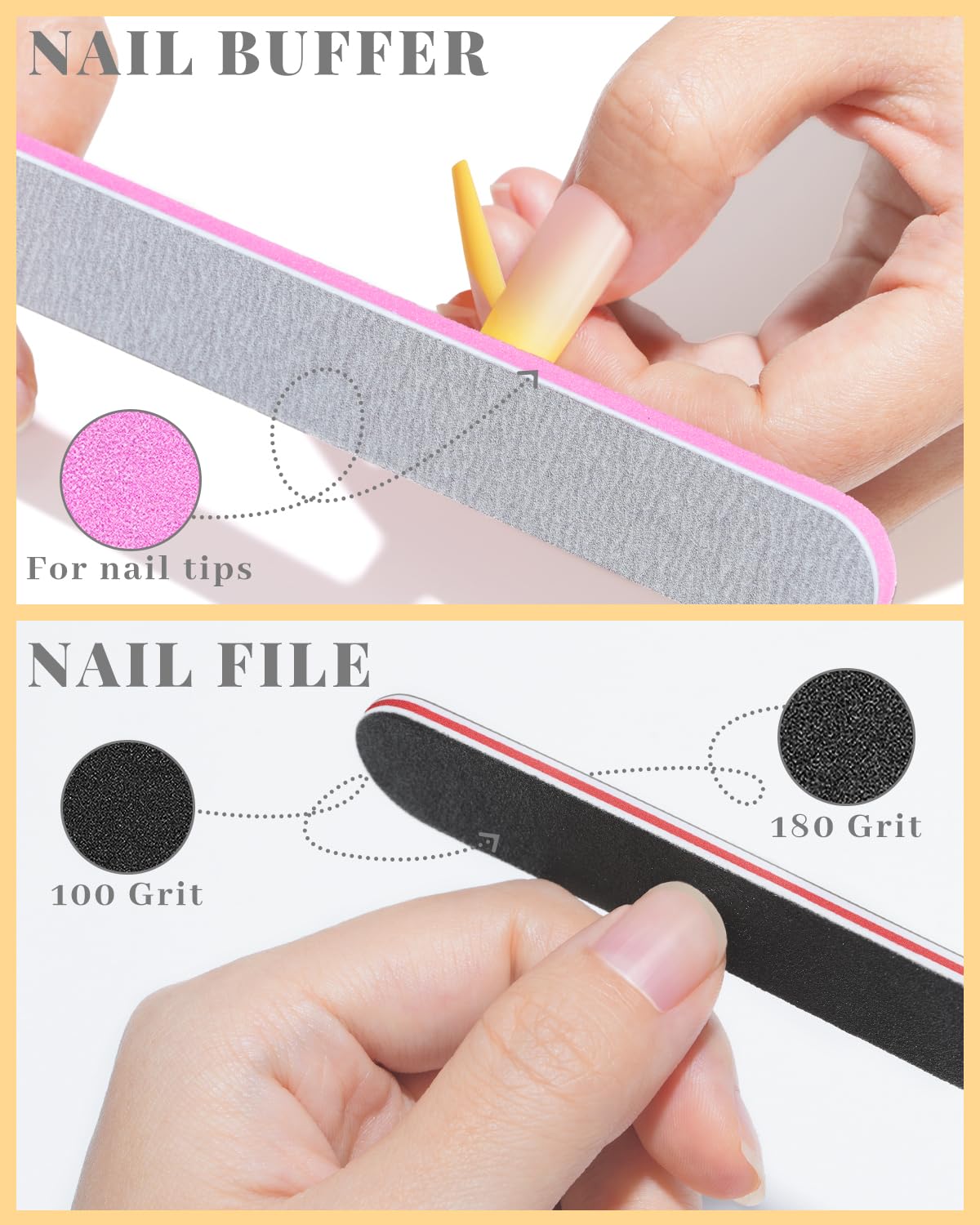 Private Label MORGLES Extra Long Tapered Square Nail Tips, 240 Pcs 3XL Full Cover Fake Tips Clear Nail Kit with Glue, Clipper, Files and Cuticle Fork for Acrylic Home DIY with Box Custom Logo Service