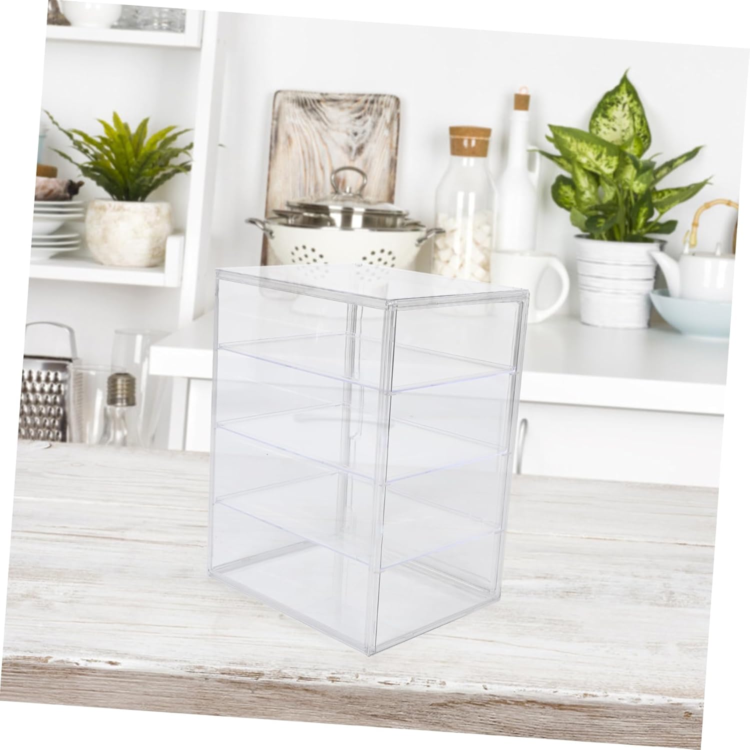 Wholesale OEM ODM Mikinona Bread Display Cabinet Pastry Display Case with Lid Storage Box for Cookies Counter Top Bakery Case Magnetic Door Design Factory & Supplier