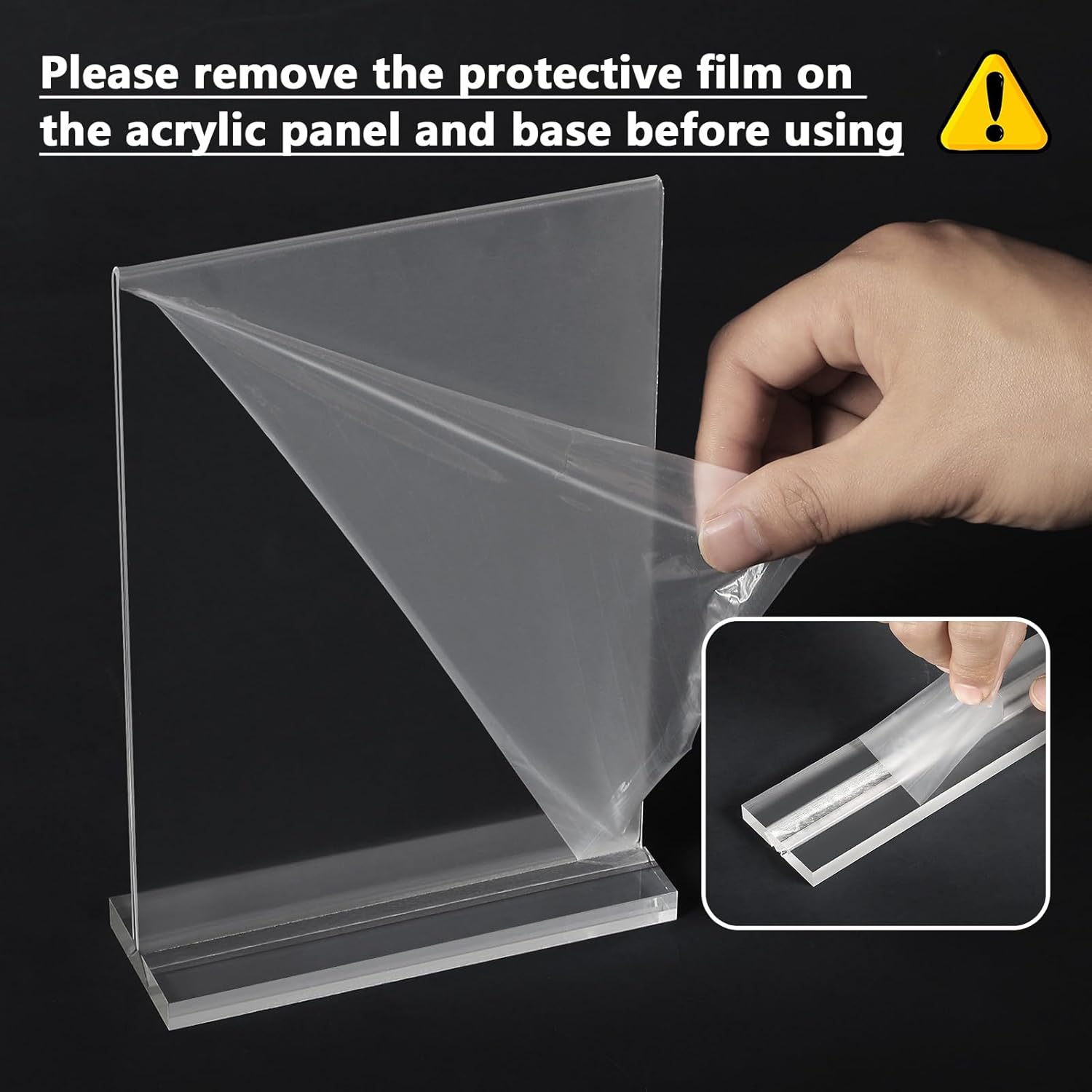 Private Label MaxGear 5x7 Acrylic Sign Holder 6 Pack, Clear Table Display Stand， Double Sided Flyer Menu Holder Photo Frame, Plastic Paper Holder Acrylic Picture Frames for Stores, Restaurants, Hotels, Office OEM Wholesale Manufacturer