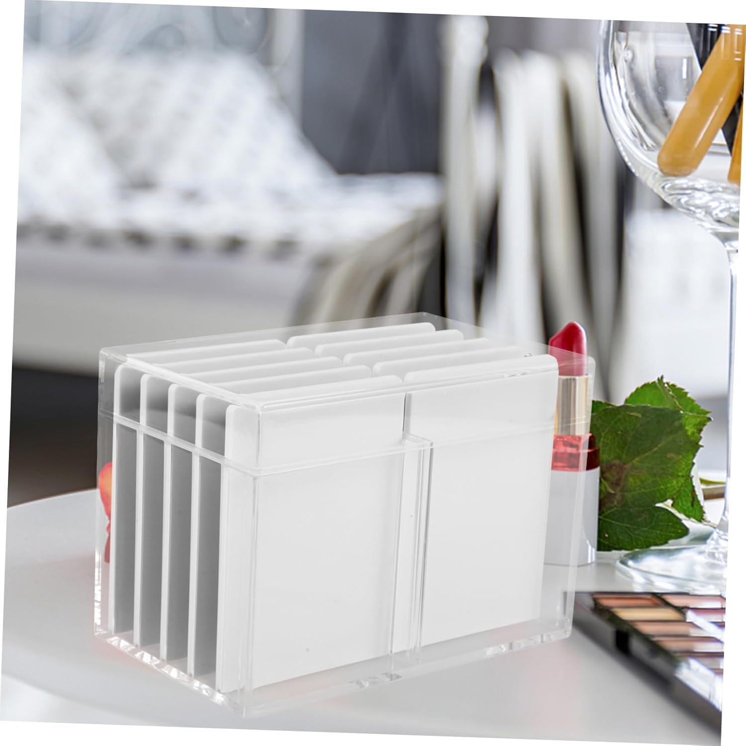 Private Label Acrylic Eyelash Storage Box Multi Organizer for False Eyelashes Durable and Stylish Display Case Travel Friendly Design for Easy Makeup Application Custom Logo Service