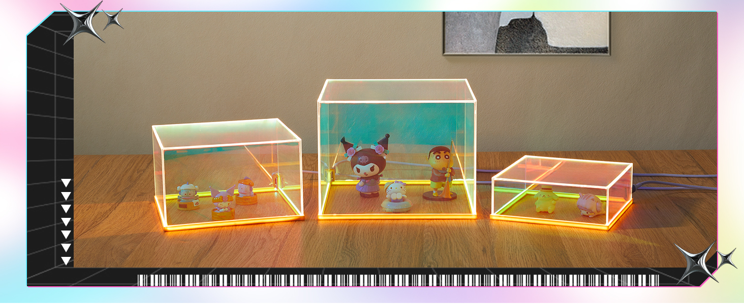 Jolboldy 3Pcs Acrylic Display Risers
