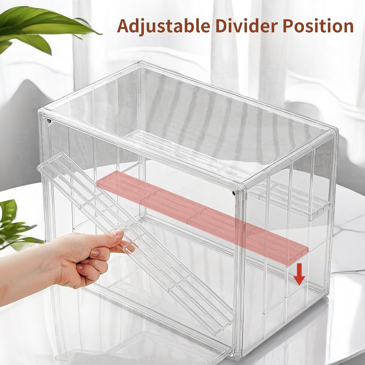 Wholesale OEM ODM Clear Acrylic Display Case Upgrade 4 Tier Figure Display Case with 3 Movable Plates, Stackable Display Box Showcase with Magnetic Door for Collectibles (Large-2pack) Factory & Supplier