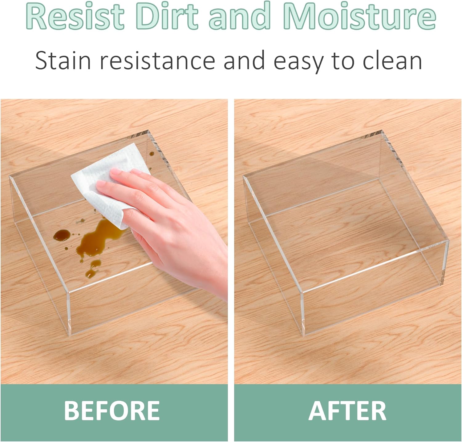 ODM Acrylic Dessert Stand,Buffet Risers, Food Risers, Multi-Purpose Cake Stand for Parties, Weddings, Birthdays, Catering, Jewelry, and Collectibles Acrylic Cube Boxes Display Nesting Risers with Hollow Bottoms(Clear, 6"x7"x8") Custom Logo Service