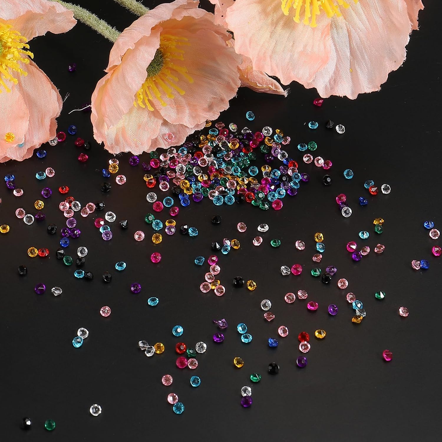 Private Label PATIKIL 6000Pcs Acrylic Wedding Diamonds 3mm Table Scatter Confetti Crystals Vase Fillers Gems for Table Centerpiece Bridal Shower Party, Pink Wholesale Manufacturer