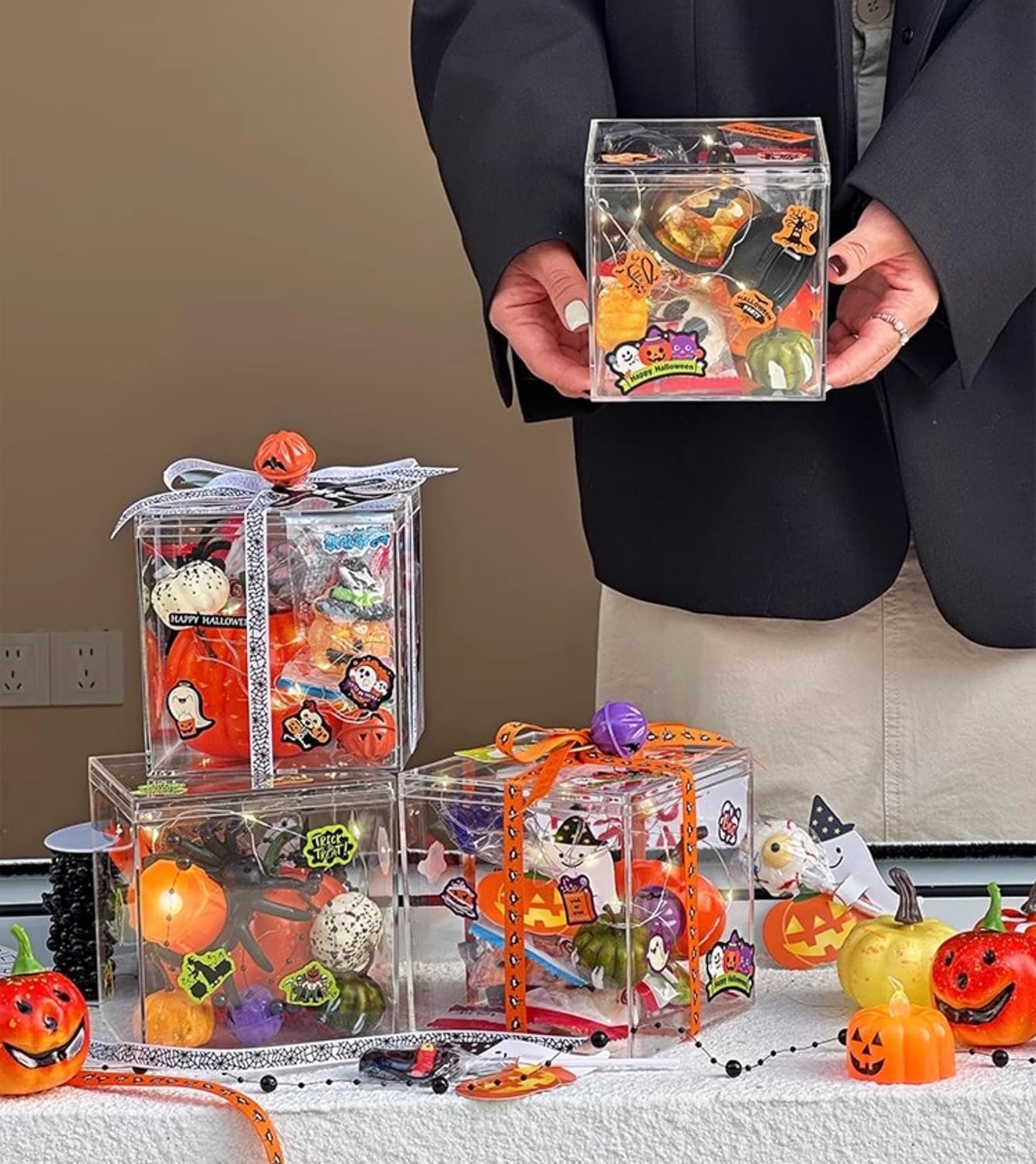 ODM Acrylic Box Large Clear Display Boxes with Lid Transparent Square Cube Acrylic Storage Box for Wedding,Birthday Party Decorations 4x4x4 Inch Custom Mold Development
