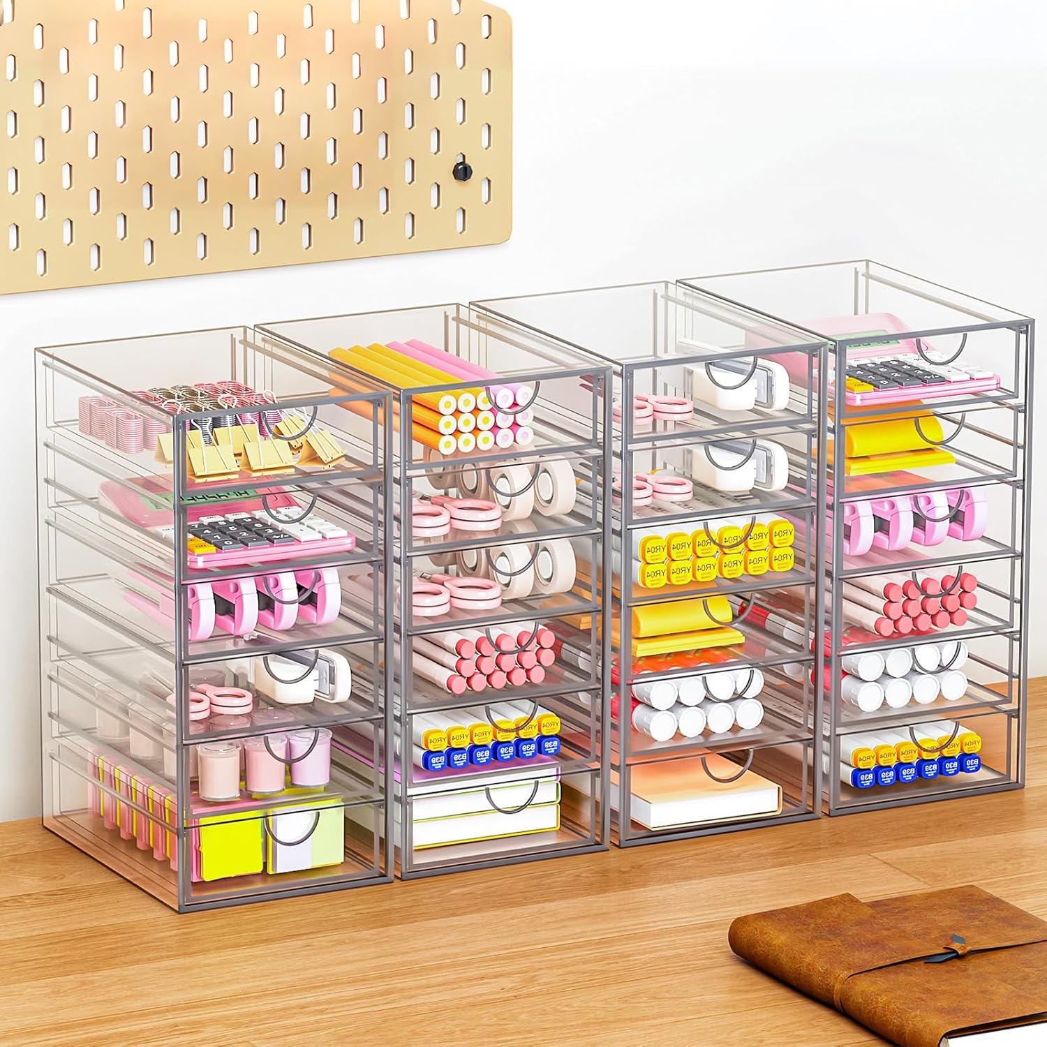Private Label Arcylic Makeup Organzier with 11 Drawers, Clear Storage Drawers, Bathroom Makeup Organizer for Palettes, Cosmetic, and Beauty Supplies,Ideal for Vanity, Cabinet,Desk Organization Custom Logo Service