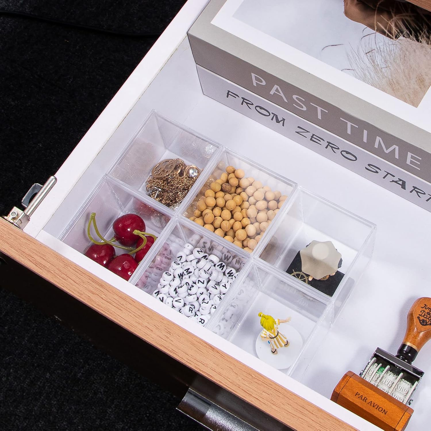 ODM 6 Packs Clear Acrylic Plastic Box, Acrylic Boxes with Lids, Small Square Plastic Containers 2.1''×2.1''×2.2'', Plastic Square Boxes for Candy, Pill and Jewelry Custom Logo Service