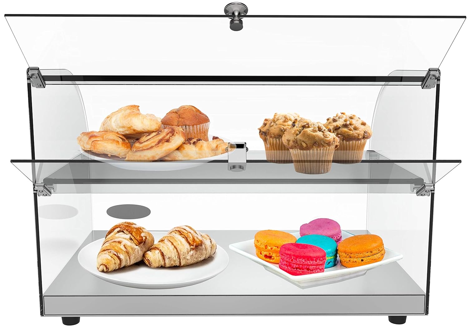 Wholesale OEM ODM KoolMore - DC-2C 22" Commercial Countertop Bakery Display Case with Front Curved Glass and Rear Door - 1.5 cu. ft. Factory & Supplier