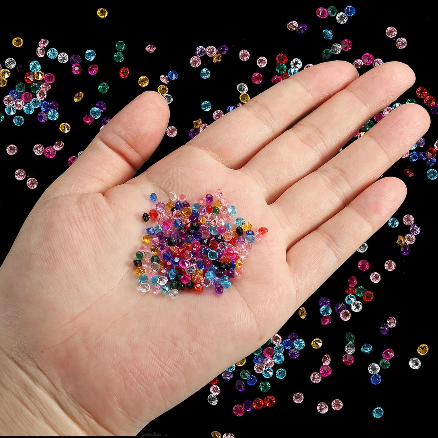 Private Label PATIKIL 6000Pcs Acrylic Wedding Diamonds 3mm Table Scatter Confetti Crystals Vase Fillers Gems for Table Centerpiece Bridal Shower Party, Pink Wholesale Manufacturer