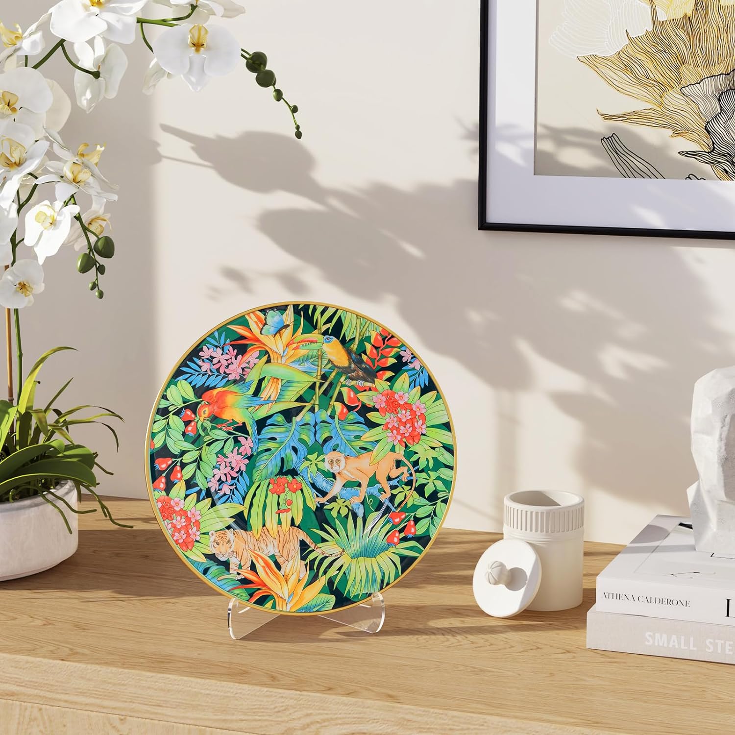 Private Label 5 Pack Acrylic Display Stand, Plate Stand for Display, Clear Easel Stand, Display Holder for Card, Frame, Picture, Magazine, Book, CD, Phone (Small/ 3 Inch) OEM Wholesale Manufacturer