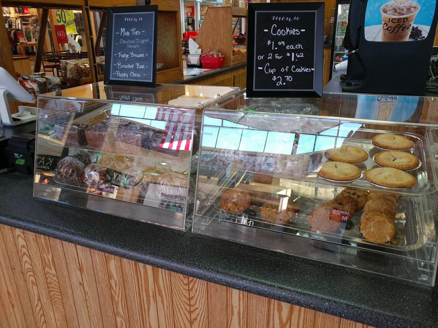 Wholesale OEM ODM YBSVO 2 Tray Bakery Display Case with Front and Rear Doors - 21" x 17" x 12" Factory & Supplier