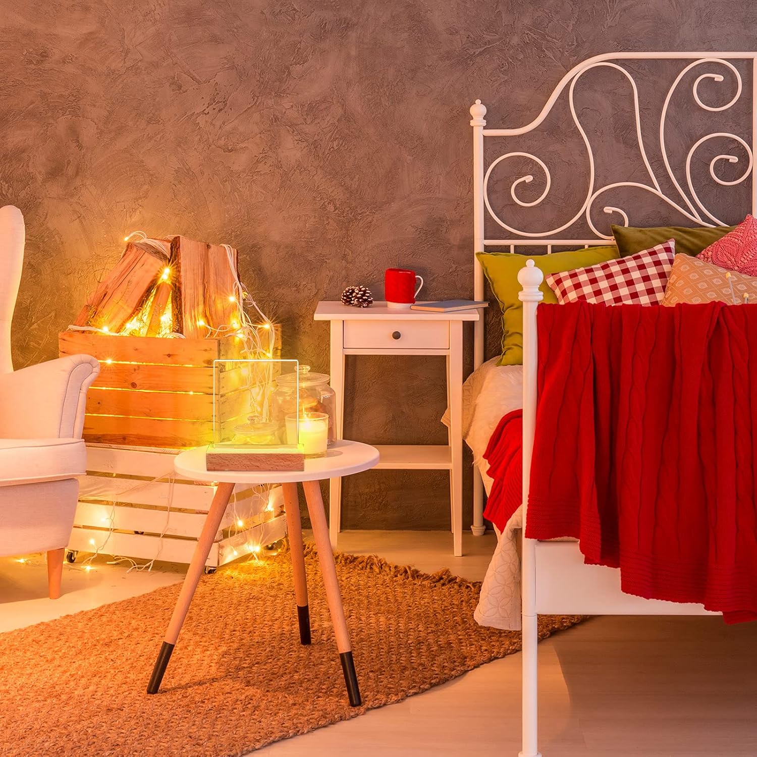 Private Label Riakrum 5.9 Inch Wooden Rectangle Light Base, Wood LED Display Base Pedestal Dimmable Colorful Light Lamp Stand with USB Cable for Acrylic, Crystal, Night Light, Glass Resin Art OEM Wholesale Manufacturer