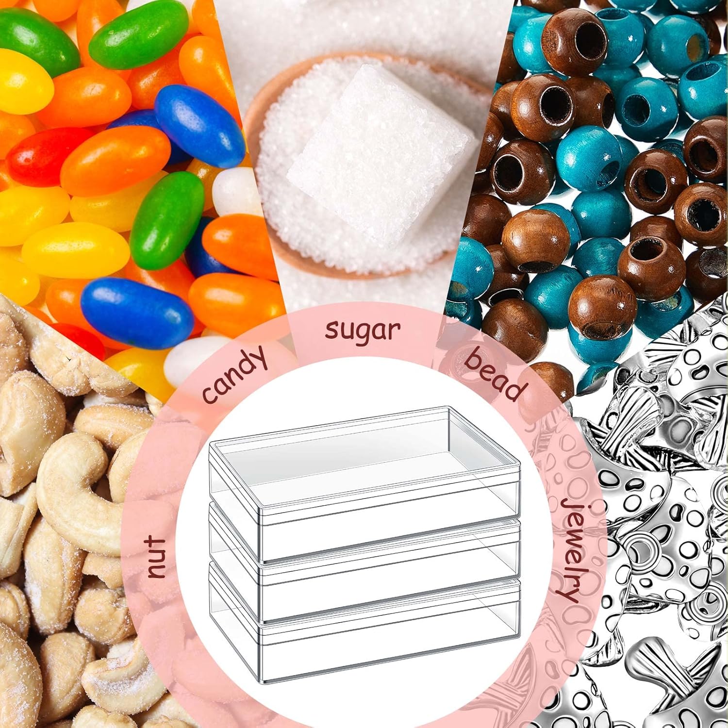Private Label Blulu 12 Pcs Clear Acrylic Box with Lids 4.3 x 2.7 x 1 Inch Storage Candy Box Containers Mini Rectangle Clear Plastic Gift Containers for Display Jewelry Wedding Party Favors Treats Coin Accessories Wholesale Manufacturer
