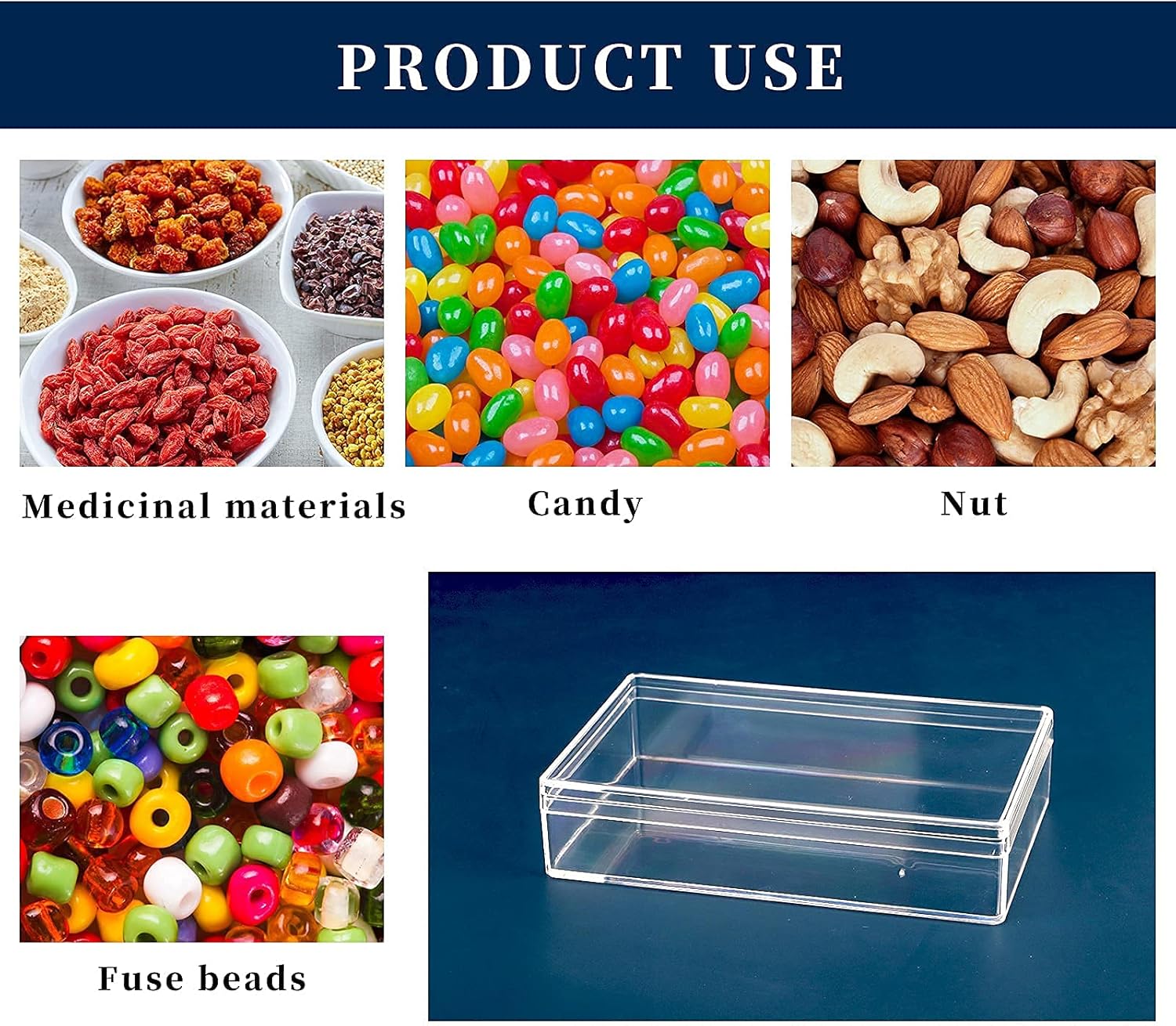 ODM dedoot Clear Acrylic Box with Lids, 4 Pack 4.3x2.7x1 Inch Clear Acrylic Plastic Square Cube Storage Candy Box Containers for Wedding, Party, Treats, Coin, Jewelry Accessories Custom Mold Development