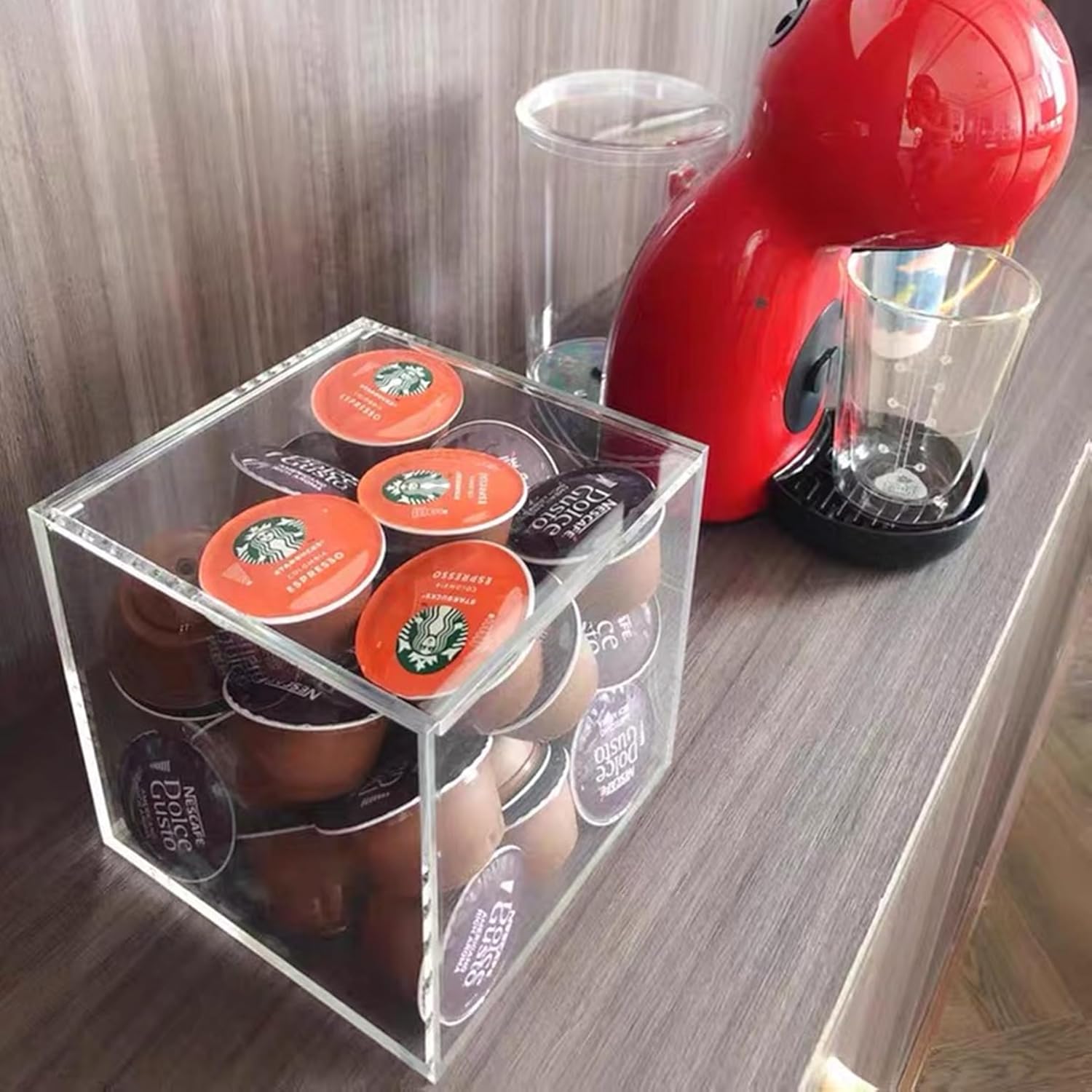 Private Label Acrylic Box Large Clear Box with Lid Acrylic Hinged Lid Storage Box Clear Coffee Pod Holder Graduation Candy Gift Box Transparent Display Box Acrylic Holder with Lid Wholesale Manufacturer