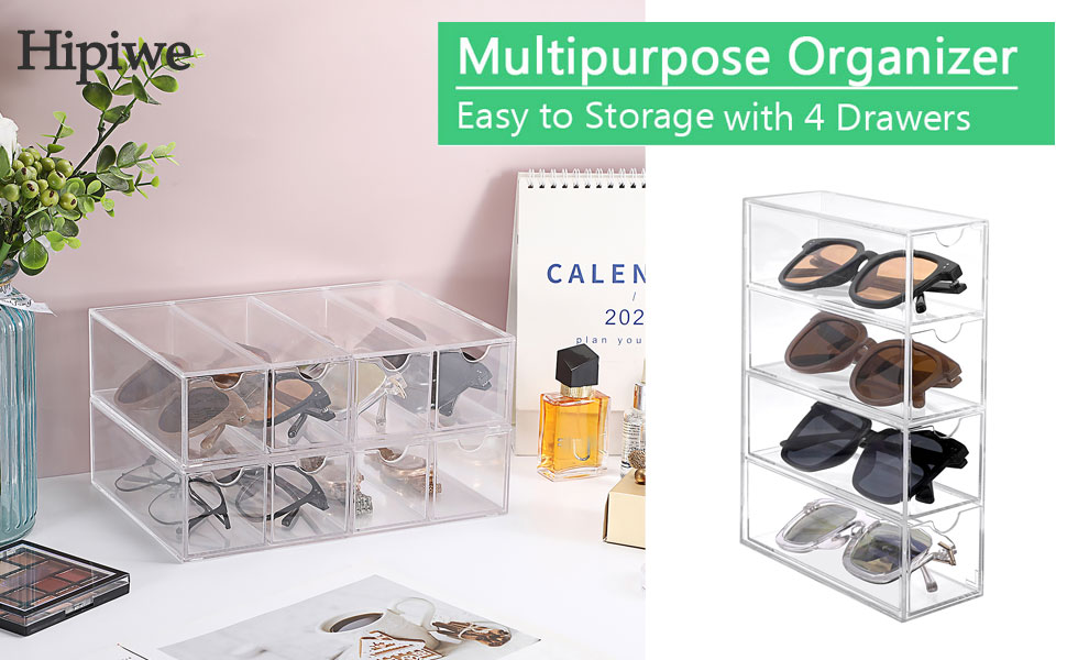 acrylic sunglasses organizer glasses case multiple pairs sunglass organizer eyeglass organizer box