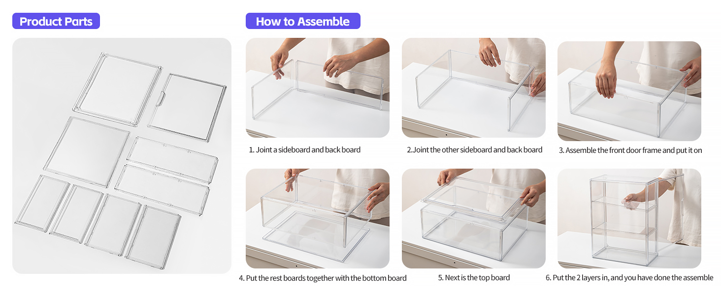 Wall Mount or Desktop 3 Tier Storage Cabinet Organizer