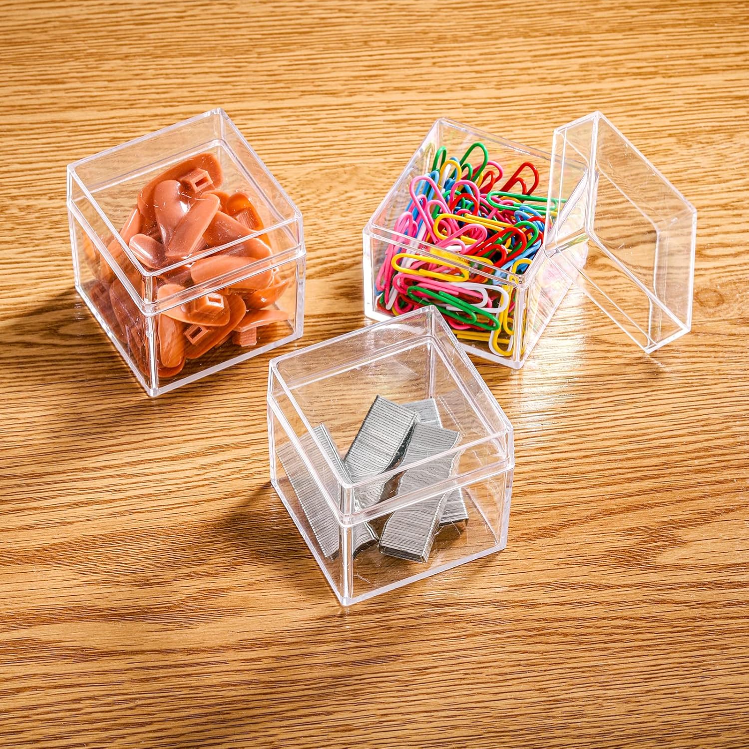 ODM Okllen 36 Pack Acrylic Square Cube, Small Clear Box with Lids, Treat Gift Boxes Candy Storage Container for Cosmetics, Makeup, Jewelry, Party Favor, 2x2x2 Inches Custom Logo Service