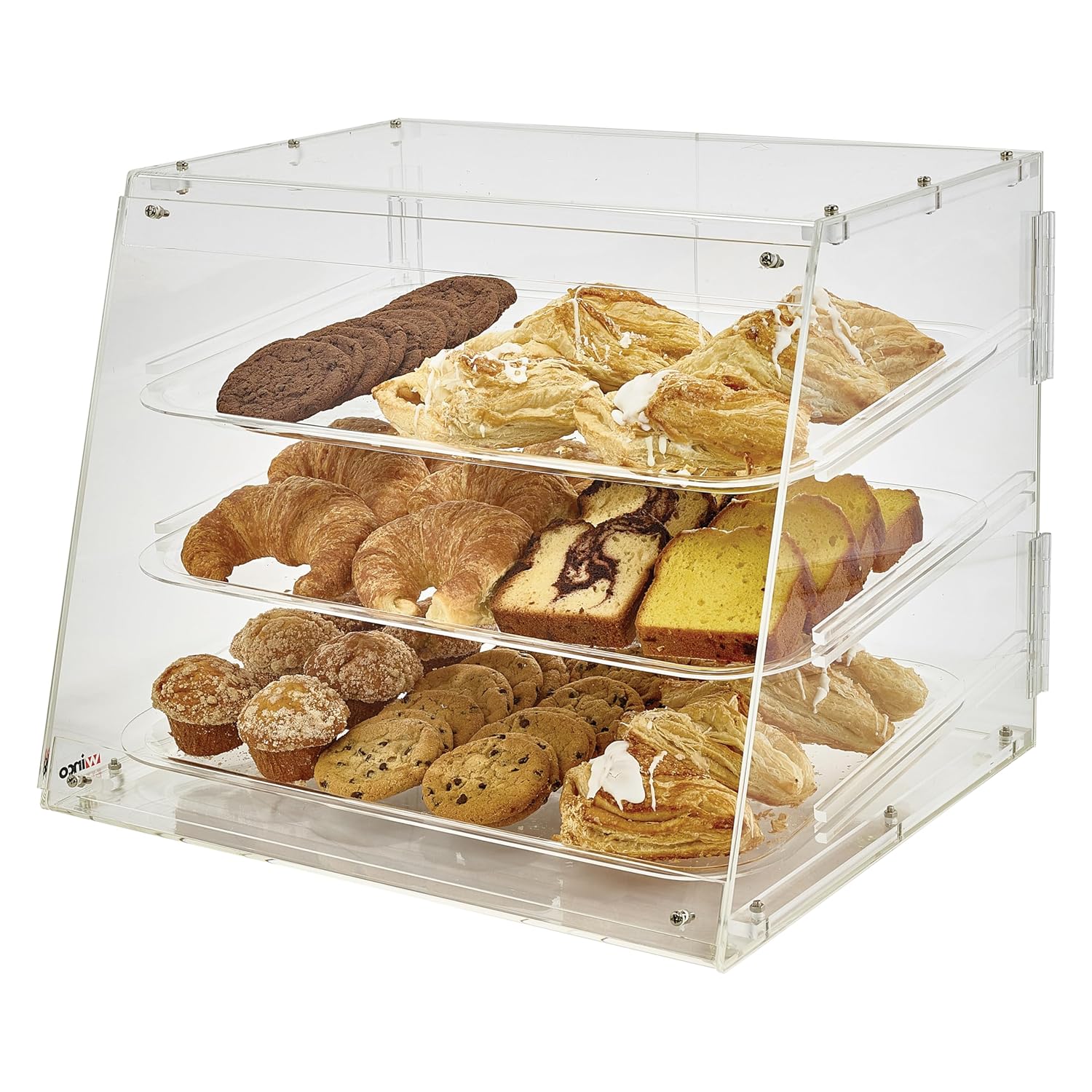 Winco 3-Tier Pastry Display Case, Acrylic Medium