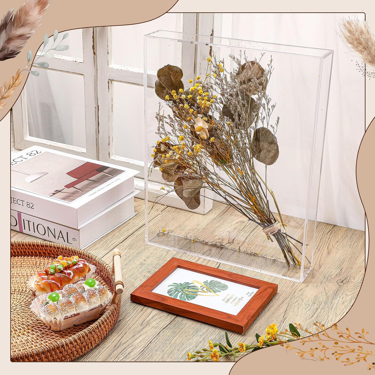 Wholesale OEM ODM Barydat 2 Pcs Acrylic Shadow Boxes Display Cases, Shadow Box DIY Frame Clear Acrylic Display Cases Wedding Memory Dried Flower Container Picture Photo Frame for Valentine Day Wedding(11 x 14'') Factory & Supplier