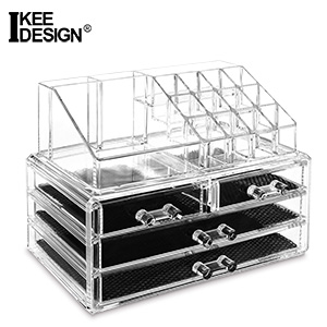 makeup organizer countertop vanity storage make up cosmetics accessories room clear acrylic holder