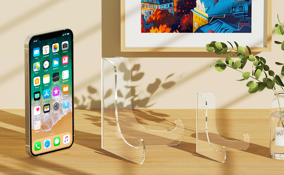 acrylic book stand holder display clear easel 
