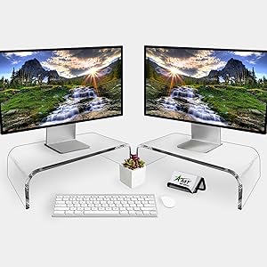 monitor stand keyboard