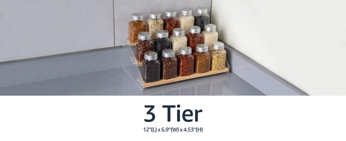 3 Tier counter spice rack