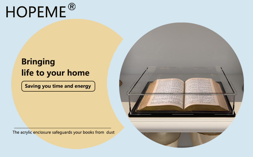 Book Display Case Clear Book Protector Case