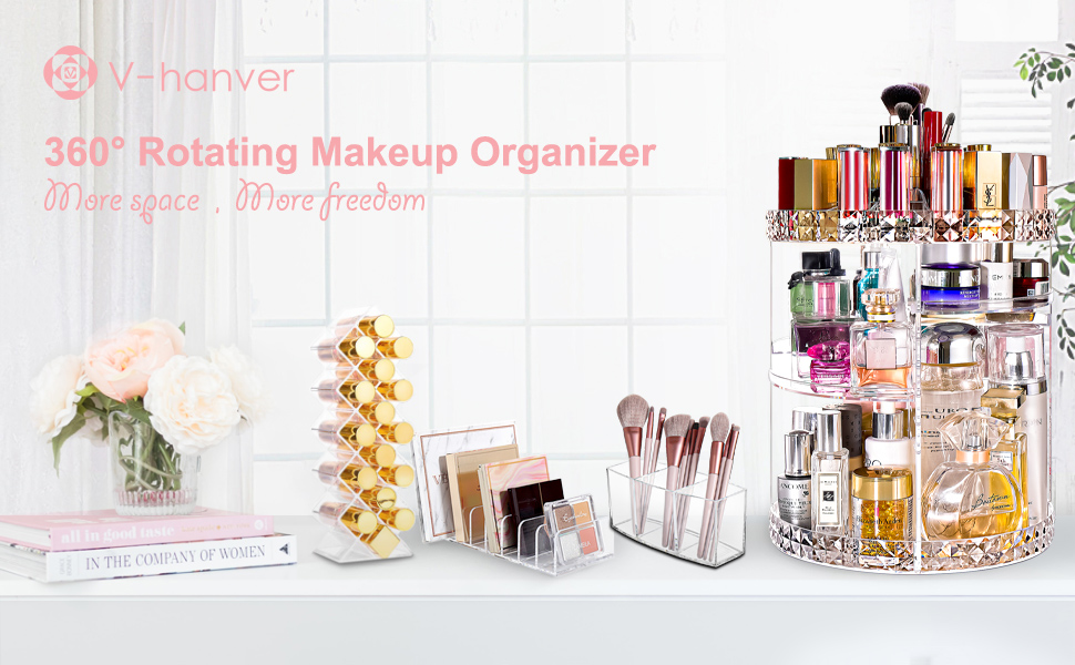 acrylic cosmetic countertop makeup organizer organizers perfume storage vanity