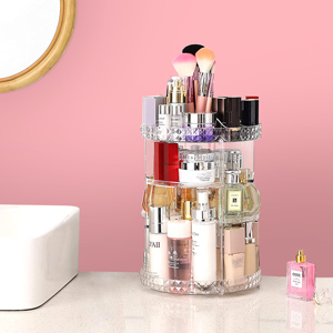 acrylic cosmetic countertop makeup organizer organizers perfume storage vanity