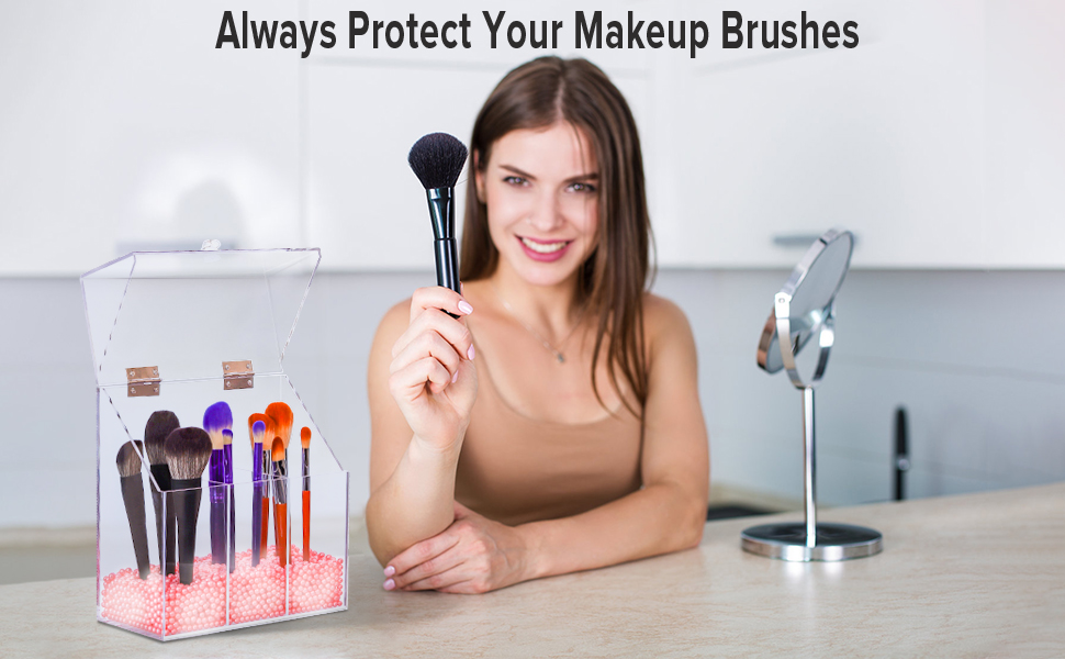 makeup brushes organizer