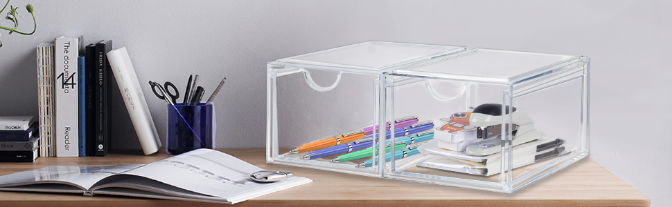 acrylic organizer drawer