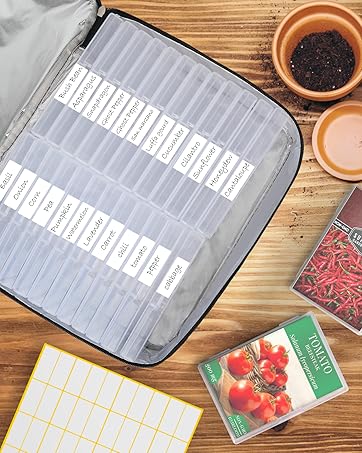 26 Slots Seed Storage Organizer Box with Insulated Bag