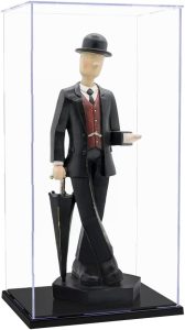 Acrylic Display Case for Figures: (7.2 x 5.6 x 14.6 inch) for 12 inch Doll Figure Clear Box for Collectibles, Assembly Required