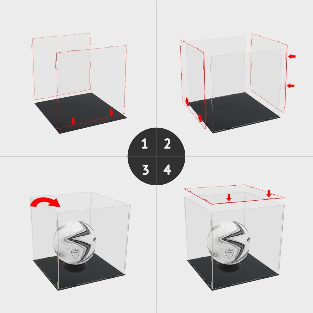 Wholesale OEM ODM Large Acrylic Display Case (15.7 x 14.3 x 13.7 inch) for Model Clear Box for Collectibles Figure, Assembly Required Factory & Supplier